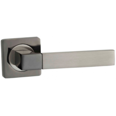 Ручка квадрат Пуэрто INAL 521-02 BN/SN, цвет никель черный/никель матовый, алюминий (гарантия - 8 лет)