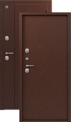 Термодверь входная Сезам Т-111 (2026), 2 замка, 1,2 мм металл, (медь антик+медь антик)
