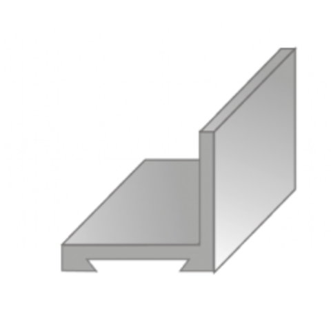 Направляющая для раздвижных дверей нижняя п-образная ЗСК (гарантия - 1 месяц)