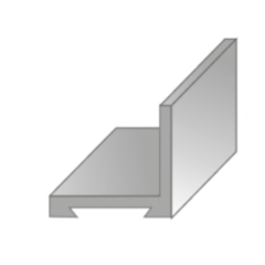 Направляющая для раздвижных дверей нижняя п-образная ЗСК (гарантия - 1 месяц)