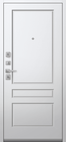 Теплая дверь входная Центурион С-101 (2026), 2 замка, 2 мм металл, (черный муар+белый кашемир) #3