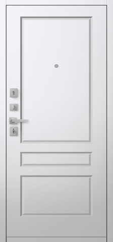 Теплая дверь входная Центурион С-101 (2026), 2 замка, 2 мм металл, (черный муар+белый кашемир) #3