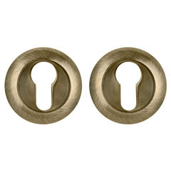 Накладка круг на цилиндр Пунто ET.R.ZR54 (ET ZR) ABG-6, цвет бронза зеленая (гарантия - 12 месяцев)