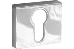 Накладка квадрат на цилиндр Ренц INET 01 CP, цвет хром блестящий (гарантия - 12 месяцев)