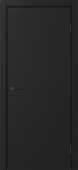 Дверь межкомнатная Оптима Порте Неаполь 201 (кромка алюминиевая черная с 4х сторон с врезкой под замок Морелли М1895 (М1885)), цвет антрацит, экошпон, глухая