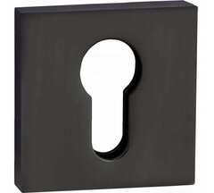 Накладка квадрат на цилиндр Ренц INET 03 MBN, цвет никель черный матовый(графит) (гарантия - 12 месяцев)