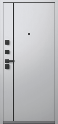 Теплая дверь входная Центурион С-106 (2026), 2 замка, 2 мм металл, (черный муар+белый кашемир) #3