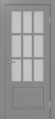 Дверь межкомнатная Оптима Порте Тоскана 642.2221 ОФ3, цвет серый, экошпон, стекло мателюкс