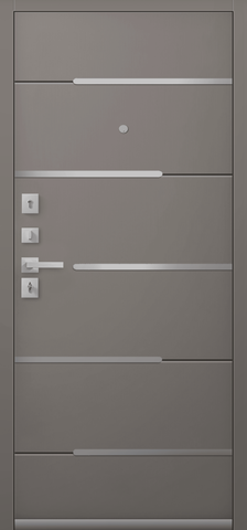 Теплая дверь входная Центурион С-108 (2026), 2 замка, 2 мм металл, (черный муар+базальт кашемир) #3
