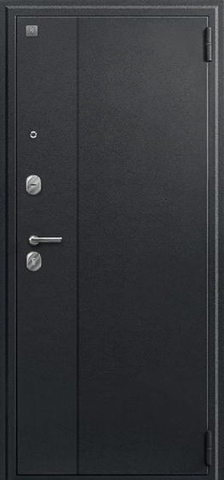 Дверь входная Сезам А-06 (2025), 2 замка, 1 мм металл, (черный сатин+светлый бетон) #2