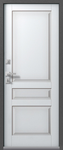 Термодверь входная Центурион Т-2 (2025), 2 замка, 2 мм металл, (антрацит муар+белый кашемир) #3