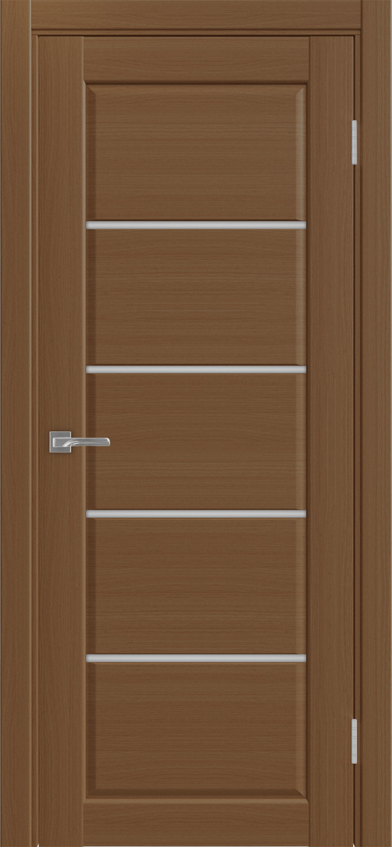 Дверь межкомнатная Оптима Порте Сицилия 710.12, цвет орех, экошпон, стекло мателюкс