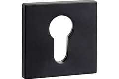 Накладка квадрат на цилиндр Пуэрто INET AL 03 slim B, цвет черный (гарантия - 12 месяцев)