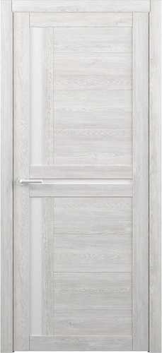 Дверь межкомнатная Альберо (Фрегат) Мегаполис Кельн, цвет нордик дуб, экошпон, стекло мателюкс