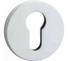 Накладка круг на цилиндр Пуэрто INET AL 06 slim MSW, цвет белый супер матовый (гарантия - 12 месяцев)