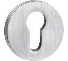 Накладка круг на цилиндр Пуэрто INET AL 06 slim SSC, цвет хром супер сатин (гарантия - 12 месяцев)