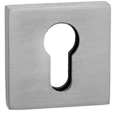 Накладка квадрат на цилиндр Пуэрто INET AL 03 slim SSC, цвет хром супер сатин (гарантия - 12 месяцев)