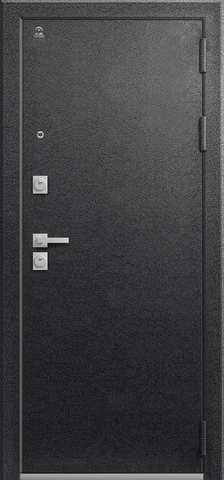 Теплая дверь входная Центурион С-104 зеркало (2026), 2 замка, 2 мм металл, (черный муар+белый кашемир) #2