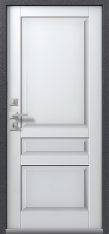 Термодверь входная Центурион Т-2 (2026), 2 замка, 2 мм металл, (антрацит муар+белый кашемир) #3