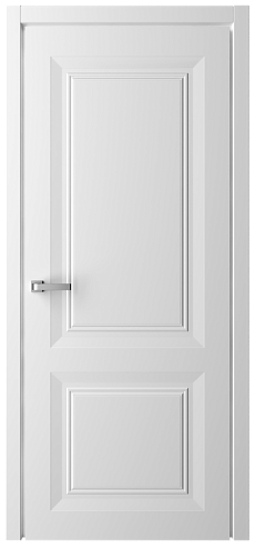 Дверь межкомнатная Альберо (Фрегат) Стиль (Эмаль) Богема ПГ (с врезкой под замок), цвет белый, эмаль, глухая