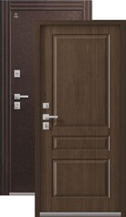 Термодверь входная Центурион Т-2 (2026), 2 замка, 2 мм металл, (шоколад муар+янтарный дуб)