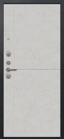 Дверь входная Сезам А-05 (2025), 2 замка, 1 мм металл, (черный сатин+светлый бетон) #3