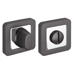 Завертка квадрат Фуаро BK6.K.XM52 (BK6 XM) GR/CP-23, цвет графит/хром к ручкам K.XM52.DENVER (DENVER XM) GR/CP-23 (гарантия - 6 месяцев)