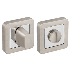 Завертка квадрат Фуаро BK6.K.XM52 (BK6 XM) SN/CP-3, цвет никель матовый/хром к ручкам K.XM52.DENVER (DENVER XM) SN/CP-3 (гарантия - 6 месяцев)