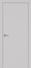 Дверь межкомнатная Оптима Порте Неаполь 201 (кромка алюминиевая с 2х сторон с врезкой под замок Морелли М1895 (М1885)), цвет пепельный, экошпон, глухая