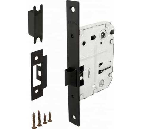 Комплект фурнитуры сантехнический SET K.JS51.MARCO (MARCO JS) P72-50 4BB Black (ручка Аякс, защелка с/у Фуаро, завертка Аякс, петли Фуаро), цвет черный (гарантия - 12 месяцев) #4