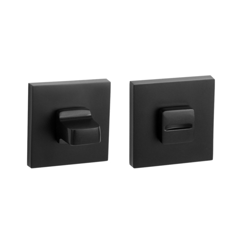 Комплект фурнитуры сантехнический SET K.JS51.MARCO (MARCO JS) P72-50 4BB Black (ручка Аякс, защелка с/у Фуаро, завертка Аякс, петли Фуаро), цвет черный (гарантия - 12 месяцев) #3