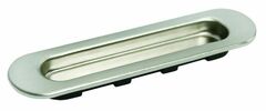 Ручка овал для раздвижных дверей Морелли MHS150SN (цена за комплект), цвет никель белый ЦАМ - (сплав, содержащий цинк, алюминий и медь) + многослойное гальваническое покрытие (гарантия - 2 года, при условии бытового использования. Гарантия распространяется на работу механизма ручки и на истирание. Микроудары и царапины, полученные в ходе эксплуатации, не являются гарантийным случаем.)