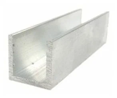 Направляющая для раздвижных дверей нижняя п-образная, 10 мм, 1 м (гарантия - 1 месяц)