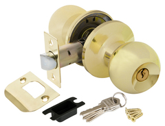 Ручка-защелка шар ключ/фиксатор Пунто DK672 PB-ET (6072 PB-E), цвет золото (гарантия - 1 месяц)