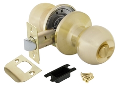 Ручка-защелка шар фиксатор Пунто DK672 SB-BK (6072 SB-B), цвет золото матовое (гарантия - 1 месяц)