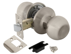 Ручка-защелка шар без фиксатора Пунто DK672 SN-PS (6072 SN-P), цвет никель матовый (гарантия - 1 месяц)